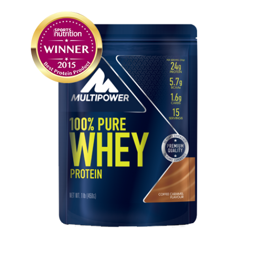 Billede af 100% Pure Whey Protein - 450g - Kaffe Karamel MPOWER