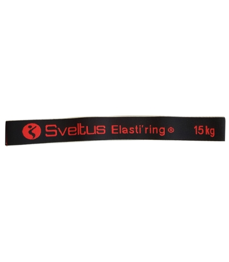 Billede af Elastisk Cirkulær Bånd 15 kg Sort - Sveltus