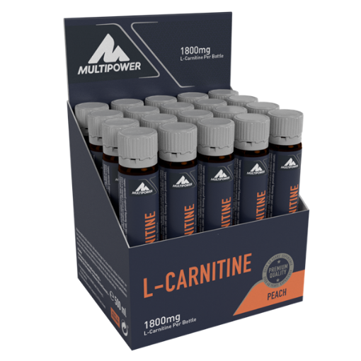 Billede af Flydende L-Carnitin 20x25 ml (100% ™Carnipure) - Fersken Multipower