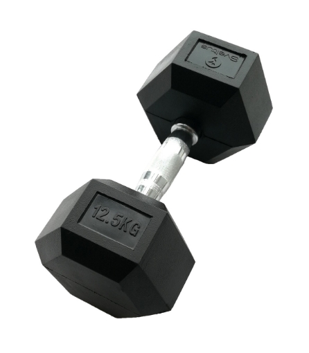 Billede af Hexagonformet håndvægt 12.5 kg - Dumbbell