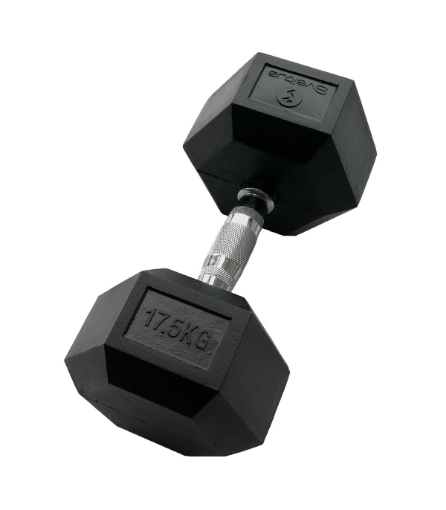 Billede af Hexagonformet håndvægt 17.5 kg - Dumbbell