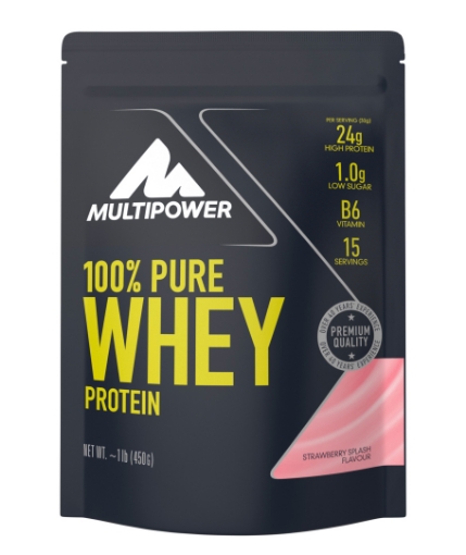 Billede af 100% Ren valleprotein - 450g - Jordbær MPower