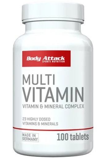 Billede af MULTIVITAMINER 100 TABLETTER - BODY ATTACK