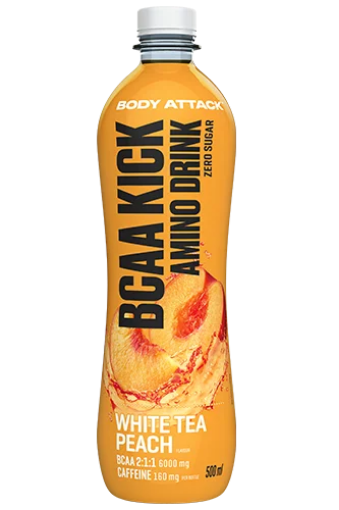 Billede af BCAA KICK Hvid Te Fersken - 500 ml fra Body Attack