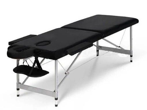 Billede af Massagebriks af aluminium - 220 cm Sort