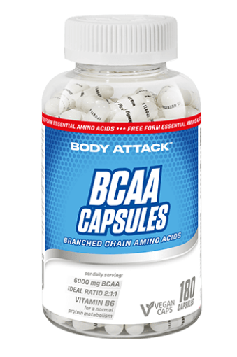 Billede af BCAA 180 Kapsler - Body Attack