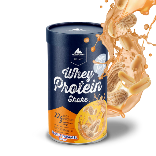 Billede af Valleproteinshake 420g - Jordnød Karamel MultiPower