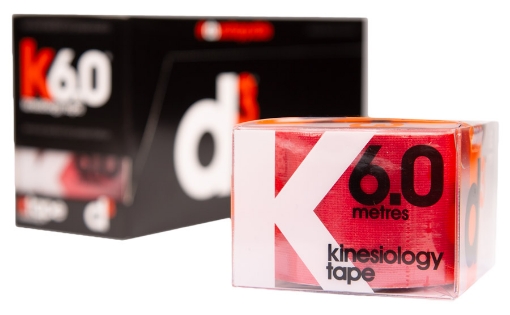 Billede af K6.0 Kinesiologitape Rød 5 cm x 6 m - d3Tape